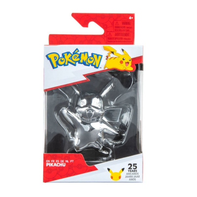 Pokemon - 25th Celebration 3 Inch Silver Pikachu Figure MERCHANDISE Pokemon - 25th Celebration 3 Inch Silver Pikachu Figure MERCHANDISE
