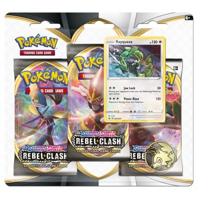 TCG Pokémon Sword & Shield Rebel Clash Booster Packs - Rayquaza POKEMON TCG Pokémon Sword & Shield Rebel Clash Booster Packs - Rayquaza POKEMON