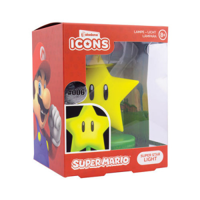 Super Mario: Super Star Icon Light MERCHANDISE Super Mario: Super Star Icon Light MERCHANDISE