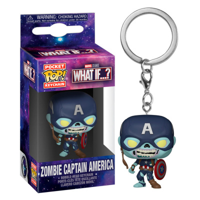Pocket Pop! Keychain: Marvel - What If...? - Zombie Captain America FUNKO Pocket Pop! Keychain: Marvel - What If...? - Zombie Captain America FUNKO