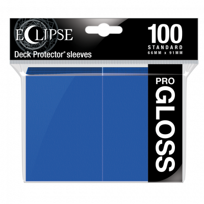 Foto van TCG Sleeves Eclipse Gloss - Pacific Blue (100 Sleeves) (Standard Size) SLEEVES