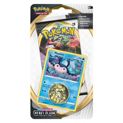 TCG Pokémon Sword & Shield Rebel Clash Checklane Booster - Mantine POKEMON TCG Pokémon Sword & Shield Rebel Clash Checklane Booster - Mantine POKEMON