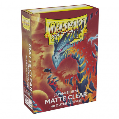 TCG Sleeves Matte Outer Dragon Shield - Clear (Japanese Size) SLEEVES TCG Sleeves Matte Outer Dragon Shield - Clear (Japanese Size) SLEEVES