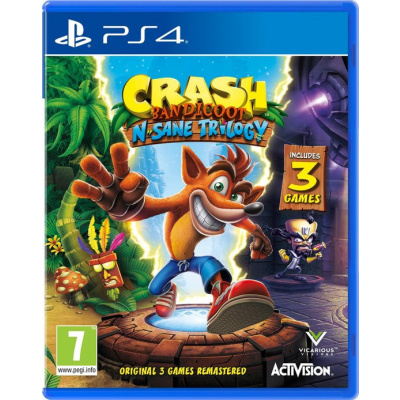 Crash Bandicoot N.Sane Trilogy (Duitse Cover) PS4 Crash Bandicoot N.Sane Trilogy (Duitse Cover) PS4