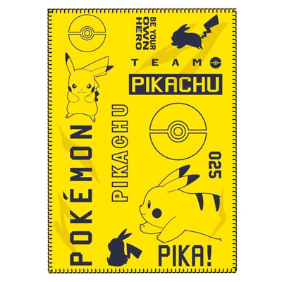 Pokémon - Team Pikachu Polar Blanket MERCHANDISE Pokémon - Team Pikachu Polar Blanket MERCHANDISE