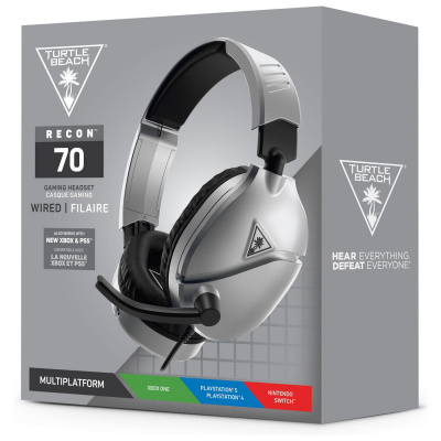 Turtle Beach Recon 70 Wired Gaming Headset (Silver) PS5 Turtle Beach Recon 70 Wired Gaming Headset (Silver) PS5
