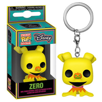 Pocket Pop! Disney: A Nightmare before Christmas - Zero Black Light Keychain FUNKO Pocket Pop! Disney: A Nightmare before Christmas - Zero Black Light Keychain FUNKO