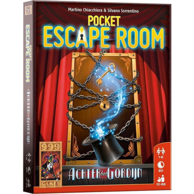 Pocket Escape Room: Achter het Gordijn Breinbreker BORDSPELLEN Pocket Escape Room: Achter het Gordijn Breinbreker BORDSPELLEN