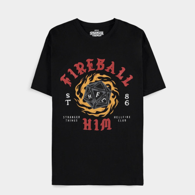 Stranger Things - Fireball Him - Men's Short Sleeved T-shirt - L Stranger Things - Fireball Him - Men's Short Sleeved T-shirt - L