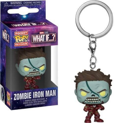 Pocket Pop! Keychain: Marvel - What If...? - Zombie Iron Man FUNKO Pocket Pop! Keychain: Marvel - What If...? - Zombie Iron Man FUNKO