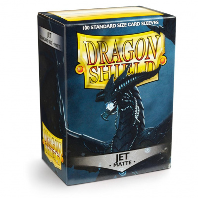 TCG Sleeves Matte Dragon Shield - Jet (100 Sleeves) (Standard Size) SLEEVES TCG Sleeves Matte Dragon Shield - Jet (100 Sleeves) (Standard Size) SLEEVES