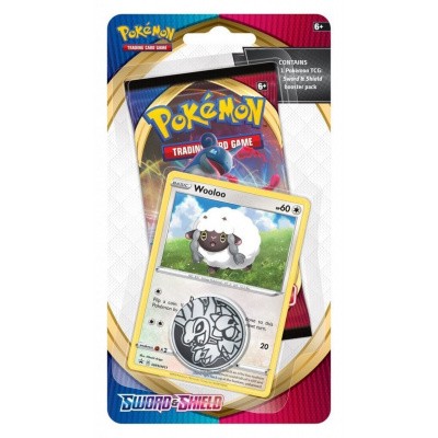 TCG Pokémon Sword & Shield Checklane Booster - Wooloo POKEMON TCG Pokémon Sword & Shield Checklane Booster - Wooloo POKEMON