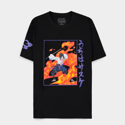 Naruto Shippuden - Men's Loose Fit Short Sleeved T-shirt - L Naruto Shippuden - Men's Loose Fit Short Sleeved T-shirt - L