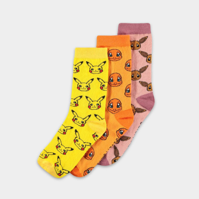 Pokémon - Crew Socks (3Pack) MERCHANDISE Pokémon - Crew Socks (3Pack) MERCHANDISE