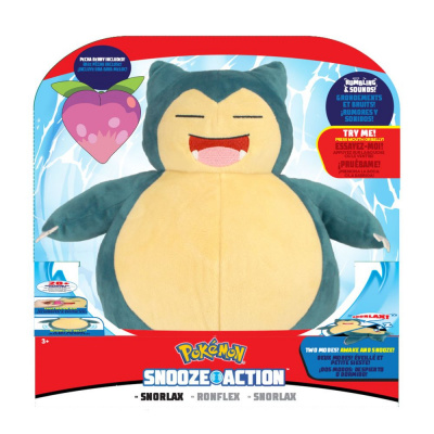 Pokemon: Snooze Action Snorlax Pluche 10 inch PLUCHE Pokemon: Snooze Action Snorlax Pluche 10 inch PLUCHE