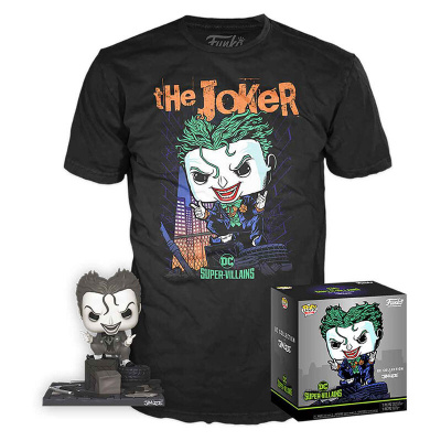 Pop! DC Comics: Set Figure and Tee - Jim Lee Joker Maat L FUNKO Pop! DC Comics: Set Figure and Tee - Jim Lee Joker Maat L FUNKO