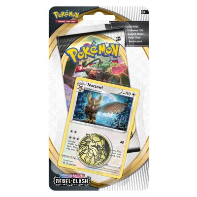 TCG Pokémon Sword & Shield Rebel Clash Checklane Booster - Noctowl POKEMON TCG Pokémon Sword & Shield Rebel Clash Checklane Booster - Noctowl POKEMON