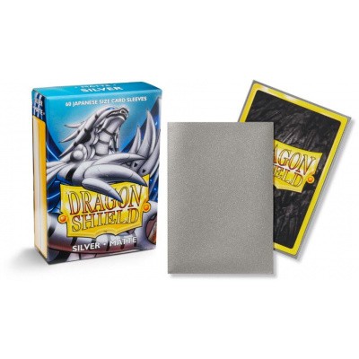 TCG Sleeves - Dragon Shield - Silver Matte Japanese Size TCG Sleeves - Dragon Shield - Silver Matte Japanese Size