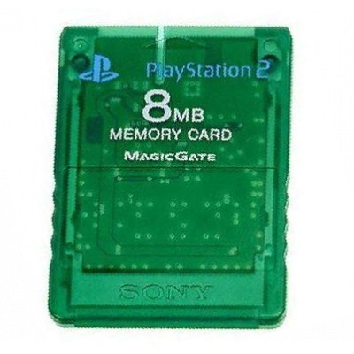 Memory Card 8Mb Groen (Green) PS2 Memory Card 8Mb Groen (Green) PS2