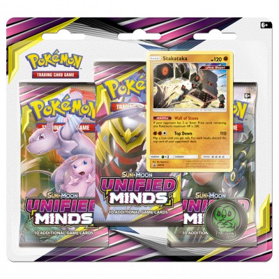 TCG Booster Packs Pokémon Sun & Moon Unified Minds - Stakataka POKEMON TCG Booster Packs Pokémon Sun & Moon Unified Minds - Stakataka POKEMON