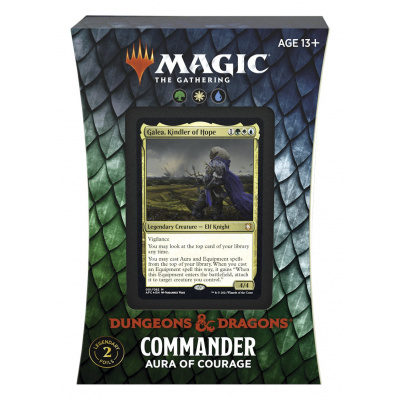 TCG Magic The Gathering D&D Forgotten Realms Commander Deck - Aura of Courage MAGIC THE GATHERING TCG Magic The Gathering D&D Forgotten Realms Commander Deck - Aura of Courage MAGIC THE GATHERING