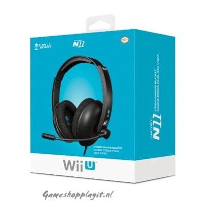 Turtle Beach Ear Force N11 Wired Stereo Gaming Headset - Zwart WII U Turtle Beach Ear Force N11 Wired Stereo Gaming Headset - Zwart WII U