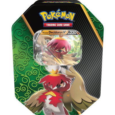 Pokémon Divergent Powers Summer 2022 Tin - Decidueye V POKEMON Pokémon Divergent Powers Summer 2022 Tin - Decidueye V POKEMON