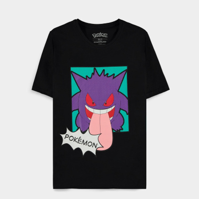 Pokémon - Gengar Lick - Men's Short Sleeved T-shirt - L Pokémon - Gengar Lick - Men's Short Sleeved T-shirt - L