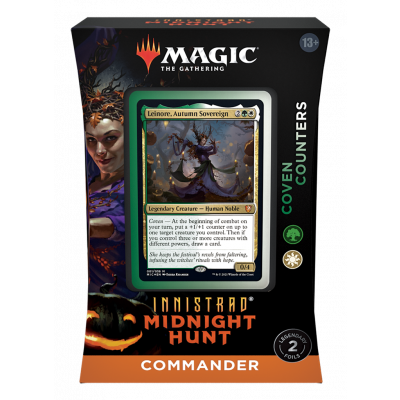 TCG Magic The Gathering Innistrad Midnight Hunt Commander Deck - Coven Counters MAGIC THE GATH TCG Magic The Gathering Innistrad Midnight Hunt Commander Deck - Coven Counters MAGIC THE GATH