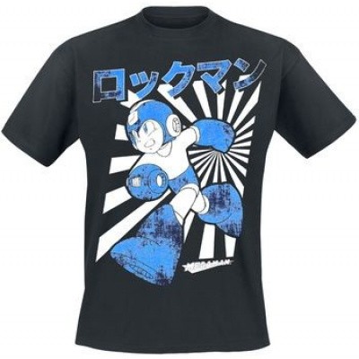 Megaman - Running Megaman Men's T-shirt - L Megaman - Running Megaman Men's T-shirt - L