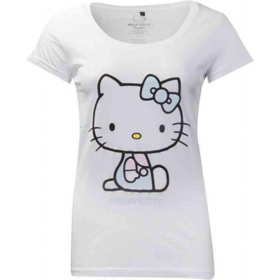 Hello Kitty - Women's T-shirt With Embroidery Details - L Hello Kitty - Women's T-shirt With Embroidery Details - L