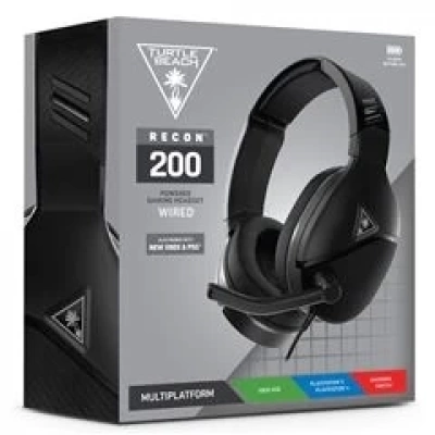 Turtle Beach Recon 200 Headset Black (X-One/Ps4/Switch/Mobile) PS4 Turtle Beach Recon 200 Headset Black (X-One/Ps4/Switch/Mobile) PS4