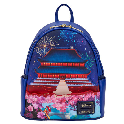 Loungefly: Disney - Mulan Castle Light Up Backpack 26cm MERCHANDISE Loungefly: Disney - Mulan Castle Light Up Backpack 26cm MERCHANDISE