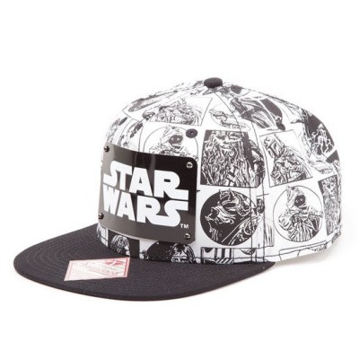 Star Wars Comic Stijl Metalen Plaat Logo Snapback MERCHANDISE Star Wars Comic Stijl Metalen Plaat Logo Snapback MERCHANDISE