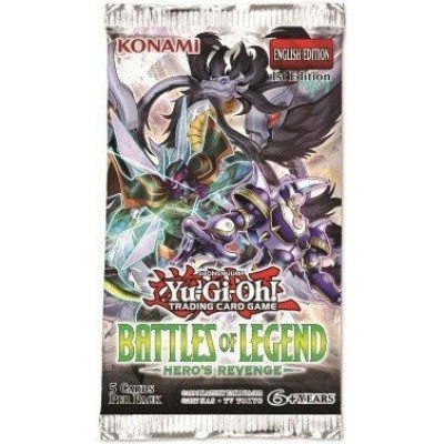 TCG Booster Pack Yu-Gi-Oh! Battles Of Legend Hero's Revenge YU-GI-OH TCG Booster Pack Yu-Gi-Oh! Battles Of Legend Hero's Revenge YU-GI-OH