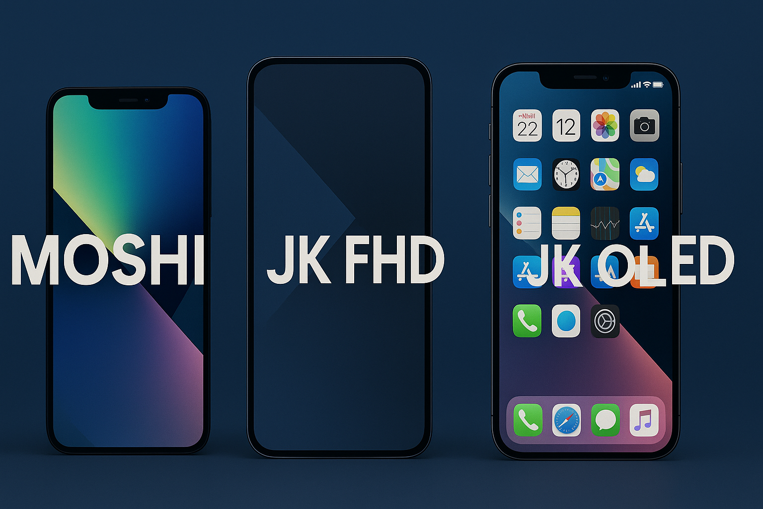 JK Display Quality Lines Explained: Moshi HD+, JK FHD, and OLED iPhone Replacement Screens