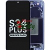 Image of Samsung Galaxy S24 Plus (SM-S926) Service Pack LCD Display Assembly With Frame (Violet) -LUC