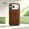 Afbeelding van Wave Magsafe Hoes met portemonnee iPhone 17 Pro Max - Bruin