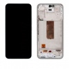 Image of Samsung Galaxy A54 5G (A546B) Pulled LCD Display Assembly With Frame (White / Silver)
