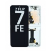 Afbeelding van Samsung Galaxy Z Flip7 FE (SM-F761B) Service Pack LCD Scherm Met Frame (Wit)