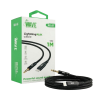 Afbeelding van Wave WA-66 Lightning AUX 3.5 mm Cable 1M (zwart)