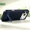 Afbeelding van Wave Magnetische Hoes met Stand Galaxy A35 - Blue