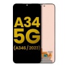 Image of Samsung Galaxy A34 Service Pack LCD Display Assembly No Frame (Black) - GC