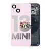 Image of Apple iPhone 13 Mini Pulled Mid-Frame Housing with Parts No Battery (Pink)
