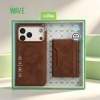 Afbeelding van Wave Magsafe Hoes met portemonnee iPhone 17 - Bruin