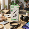 Afbeelding van Wave WA-348 2in1 Lightning + USB-C To 3.5 mm jack Cable (zwart)