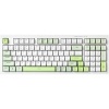 Image of BT-09 PC Gaming Keyboard 2in1 Wireless and USB-C Wired, RGB Backlit (White Green) -GA