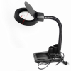 Image of LED with magnifying glass in base storage design
