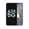 Afbeelding van Samsung Galaxy A34 Pulled LCD Scherm Met Frame (Purple)