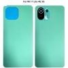 Image of Xiaomi Mi 11 Lite Back cover With Camera Glass Lens (Green) -LK